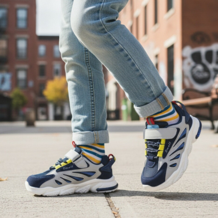 Pantofi sport de copii - Pantofi sport ZG061bleumarin/gri