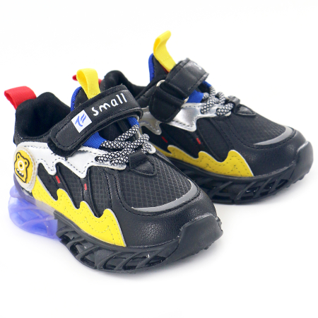 Pantofi sport de copii - Pantofi sport Z-88Bnegru/galben
