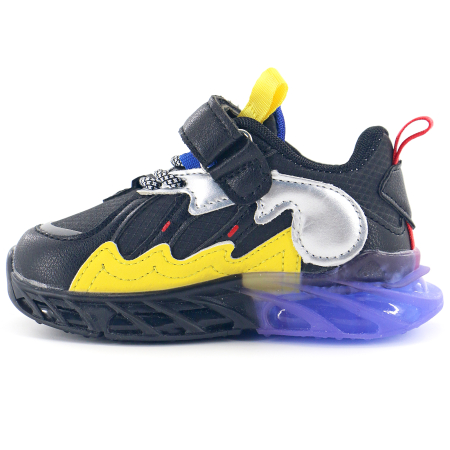 Pantofi sport de copii - Pantofi sport Z-88Bnegru/galben