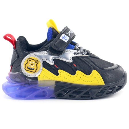 Pantofi sport de copii - Pantofi sport Z-88Bnegru/galben