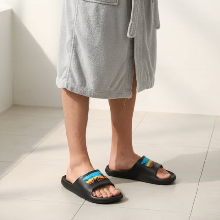 Bărbați - Papuci B117-1negru