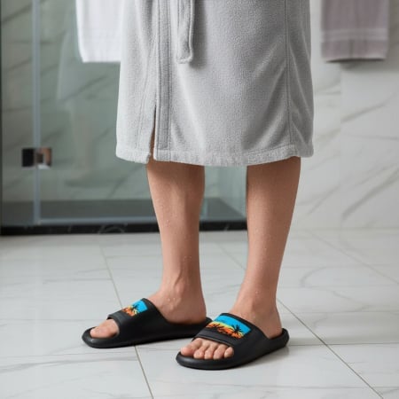 Bărbați - Papuci B117-1negru