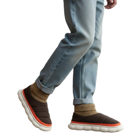 Papuci captusiti din bumbac 43079B-54maro [9]