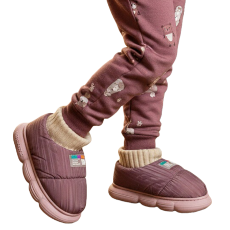 Papuci de casă - Papuci captusiti din bumbac 43079B-85mov