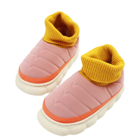 Papuci de casă - Papuci captusiti din bumbac 43079D-54roz