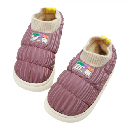 Papuci de casă - Papuci captusiti din bumbac 43079D-58mov
