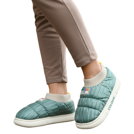 Papuci captusiti din bumbac 43079D-58verde [13]