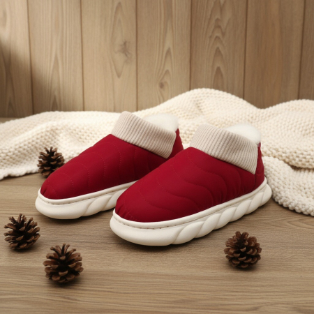 Papuci captusiti din bumbac H53visiniu [9]