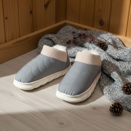 Papuci captusiti din bumbac H53gri [10]