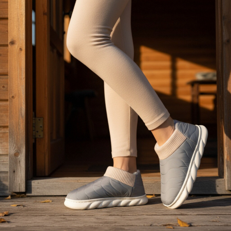 Papuci captusiti din bumbac H53gri [9]