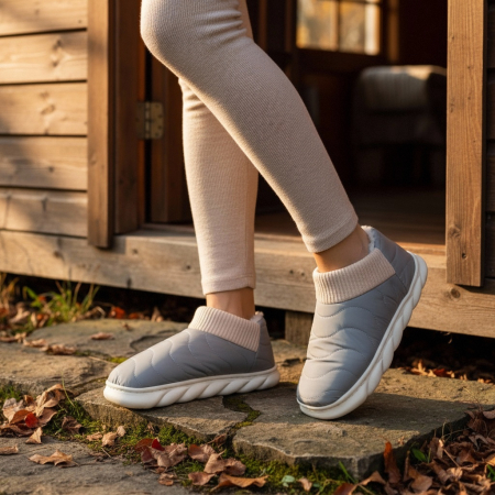 Papuci captusiti din bumbac H53gri [7]