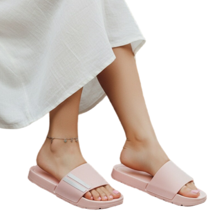 Încălțăminte damă - Papuci casual H758roz