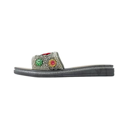Papuci - Papuci cu aplicatii decorative 895gri