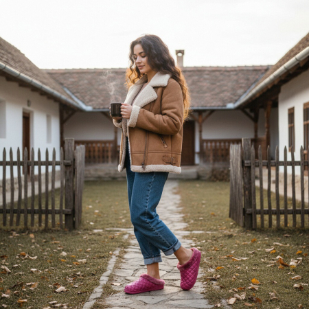 Papuci - Papuci cu blanita A58Mroz