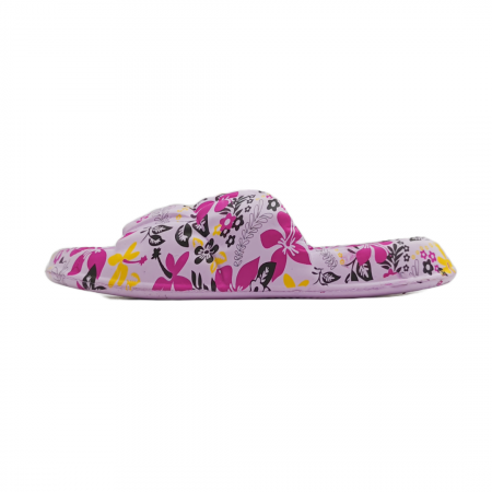 Papuci 9.99 - Papuci cu motiv floral H682mov