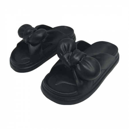 Papuci - Papuci cu platforma H02negru