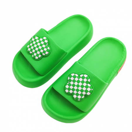 Papuci - Papuci cu platforma H661verde