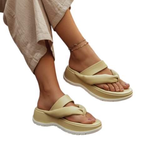 Papuci cu platforma X22-716galben [6]