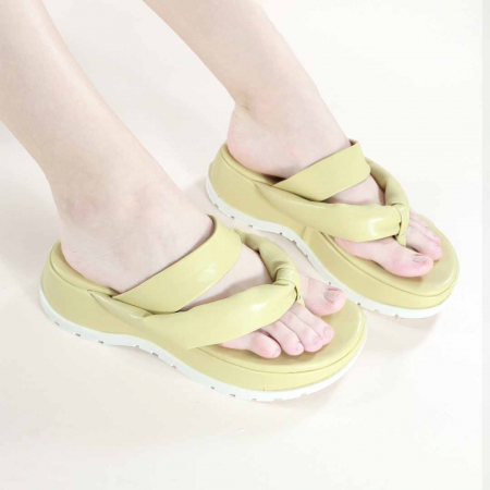 Papuci 9.99 - Papuci cu platforma X22-716galben
