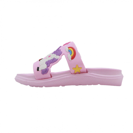 Papuci - Papuci veseli ' Unicorn si Curcubeu ' 555-18roz