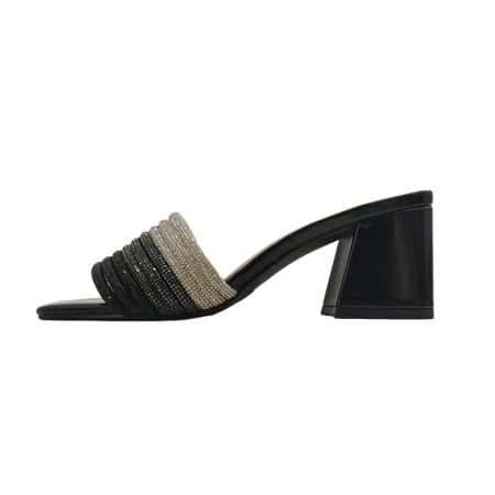 ÎNCĂLȚĂMINTE DAMĂ 39.99 - Papuci cu toc X24-1181negru