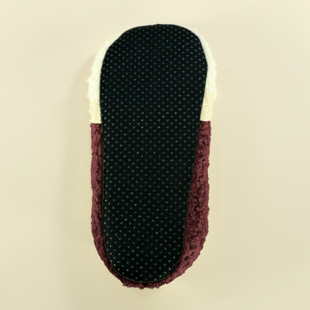 Papuci de casă - Papuci de camera pufosi 31152-5visiniu