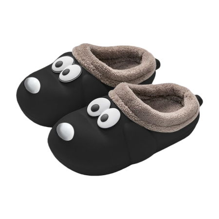 Damă - Papuci de casa draguti in forma de catel 7158negru