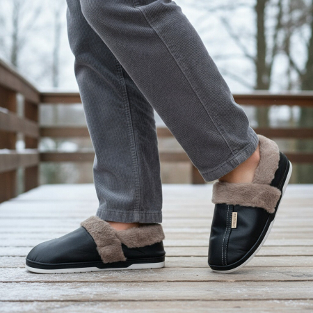 Papuci de casa imblaniti D310negru [10]