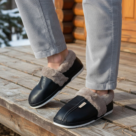 Papuci de casa imblaniti D310negru [6]