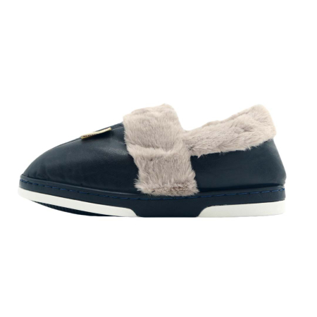 Încălțăminte bărbați - Papuci de casa imblaniti D310negru