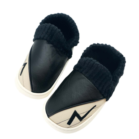 Papuci de casa imblaniti D327negru [6]