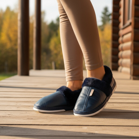 Papuci de casa imblaniti L603bleumarin [7]