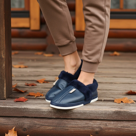 Papuci de casa imblaniti L603bleumarin [6]
