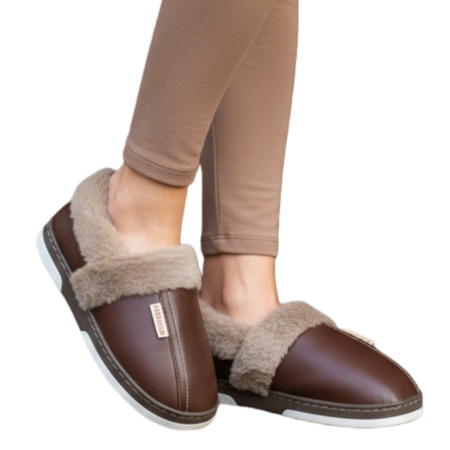 Papuci de casa imblaniti L603maro [11]