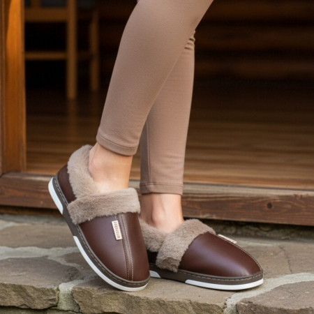 Papuci de casa imblaniti L603maro [6]