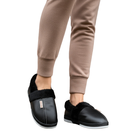 Papuci de casa imblaniti L603negru [9]