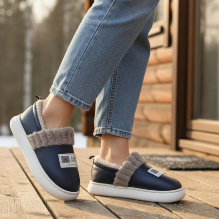 Papuci de casa imblaniti L611bleumarin [7]