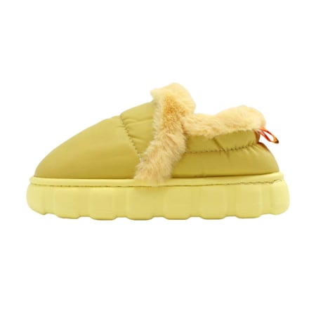 Damă - Papuci de casa imblaniti L639galben