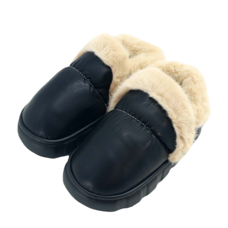 Papuci de casa imblaniti L639negru [7]