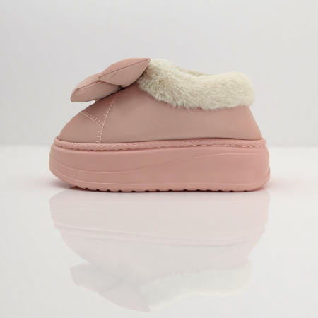 Papuci de casă - Papuci de casa imblaniti L737roz