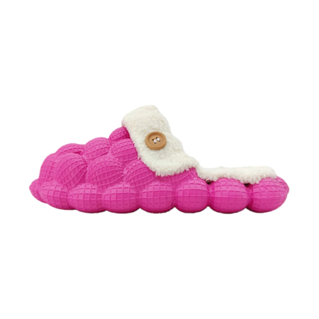 Damă - Papuci de casa pufosi 809fucsia