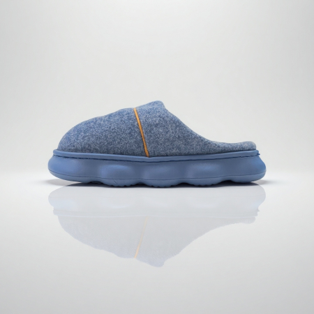 Papuci de casă - Papuci de casa pufosi A-812bleumarin