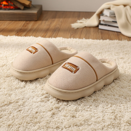 Papuci de casa pufosi A-812bej [7]