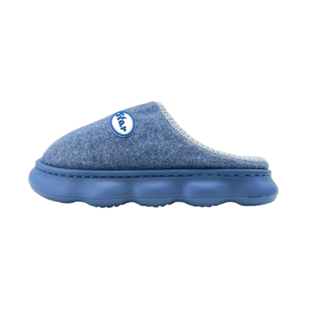 Damă - Papuci de casa pufosi A-813bleumarin