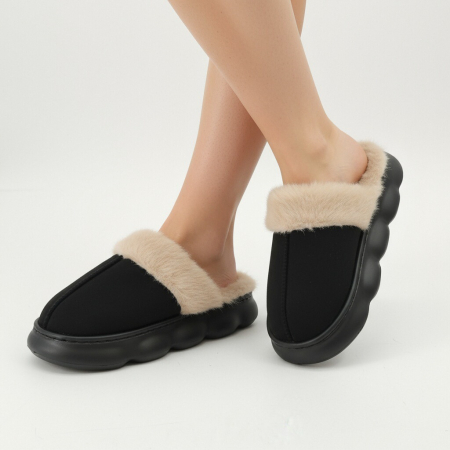 Papuci de casa pufosi A-816negru [15]