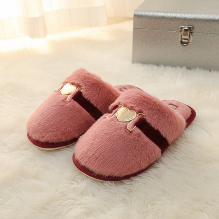 Papuci de casa pufosi WF910roz [7]