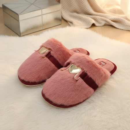 Papuci de casa pufosi WF910roz [8]