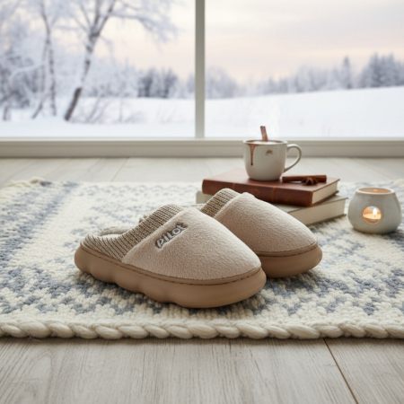 Papuci de casa pufosi A-821bej [8]