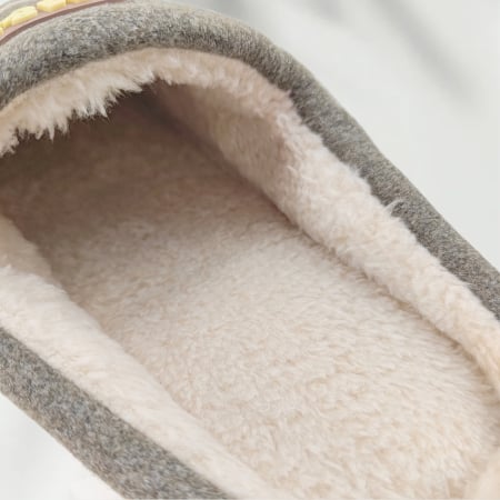 Papuci de casă - Papuci de casa pufosi A-840maro