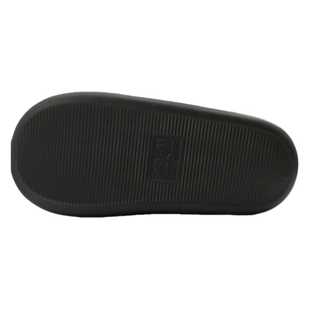 Papuci de casa pufosi D367negru [8]